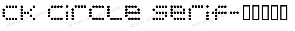 Ck Circle Serif字体转换